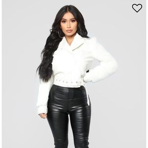 Sold The heart of fashion ivory jacket fashion nova
